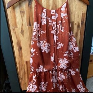 Floral Open Back Cocktail Dress